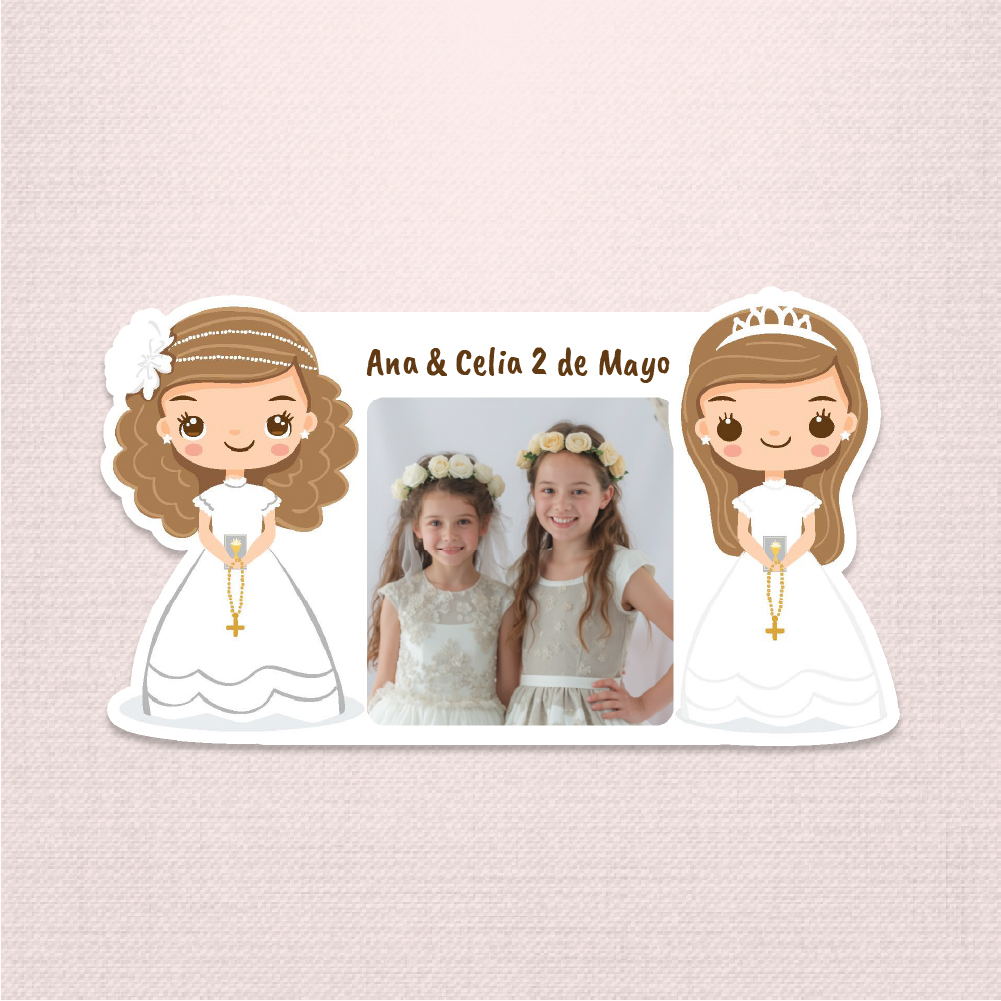 20 70 11 014 Imán de Comunión Hermanas