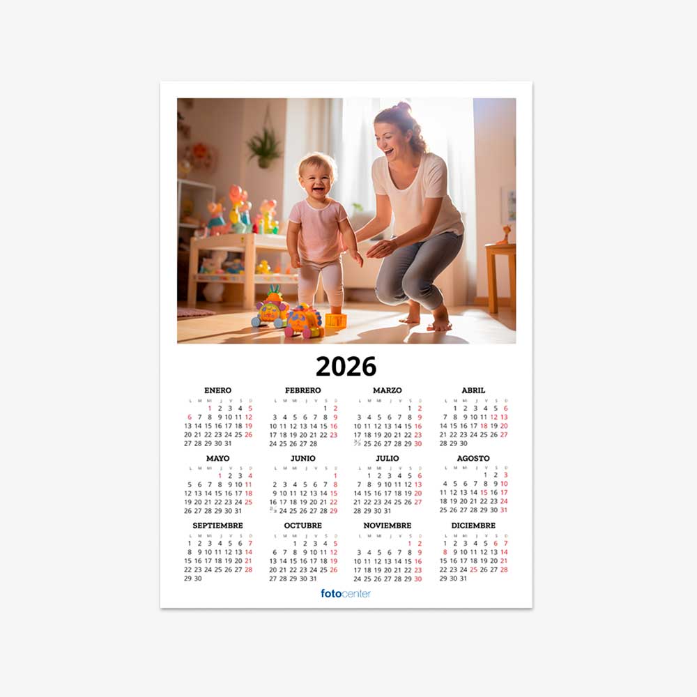 30 20 0001 Calendario en Póster Blanco