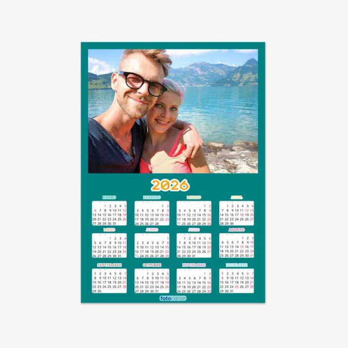 30 20 0004 Calendario en Póster Marco de color