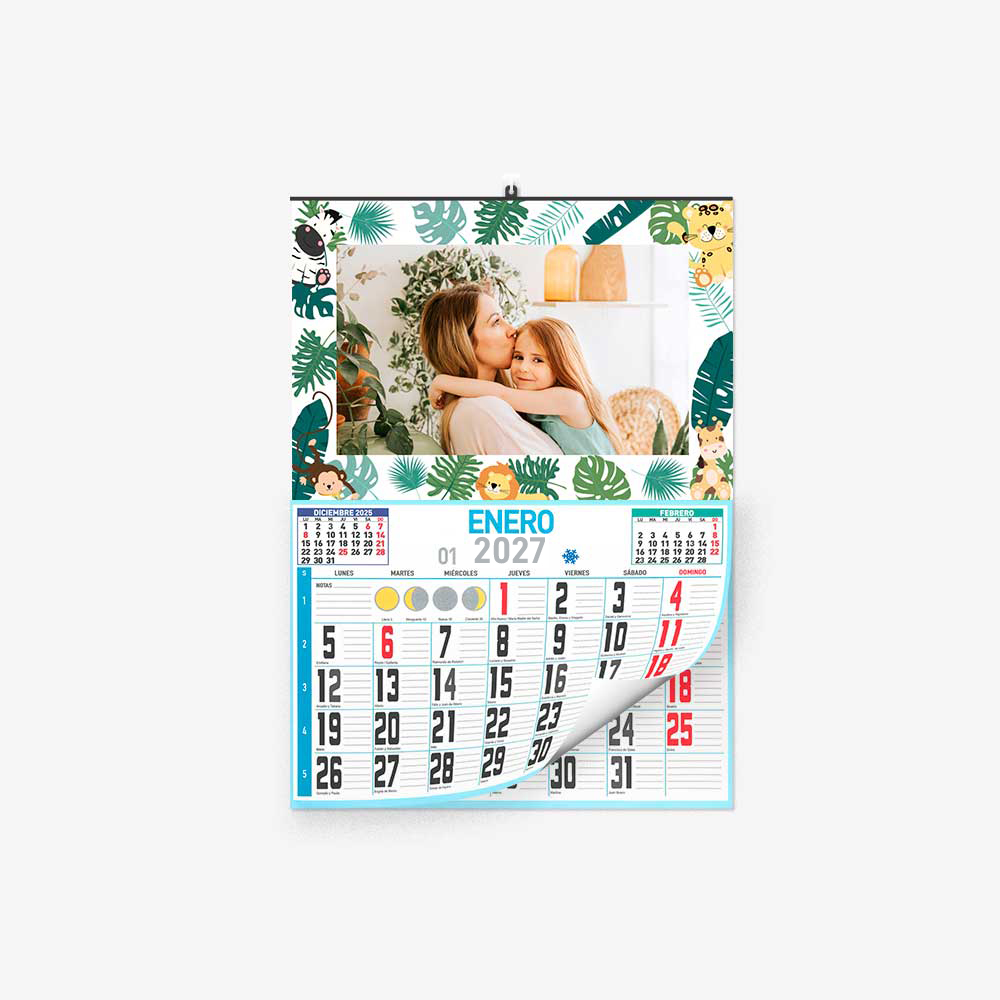 30 30 0302 Calendario Faldilla Infantil