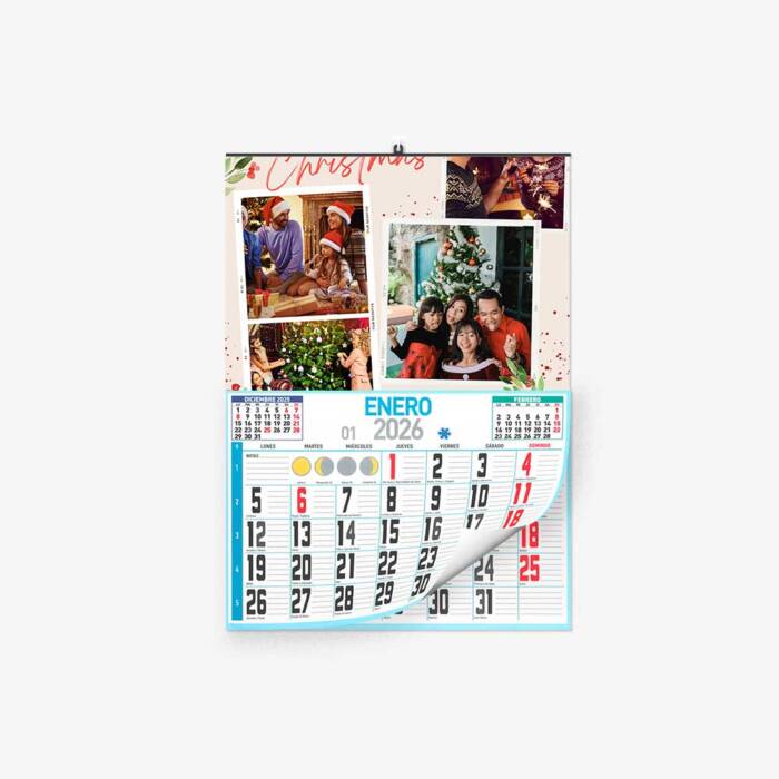 30 30 3901 Calendario Faldilla Saludo Navideño