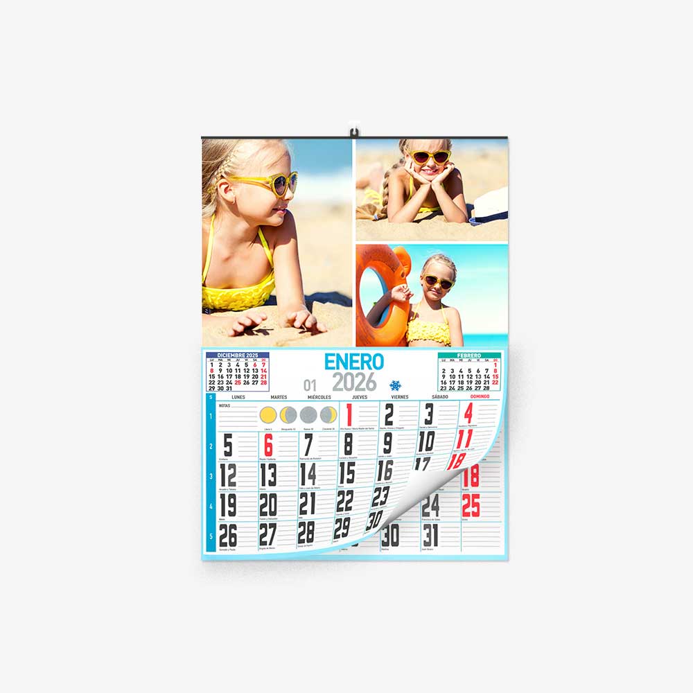 30 30 6103 Calendario Faldilla Playa