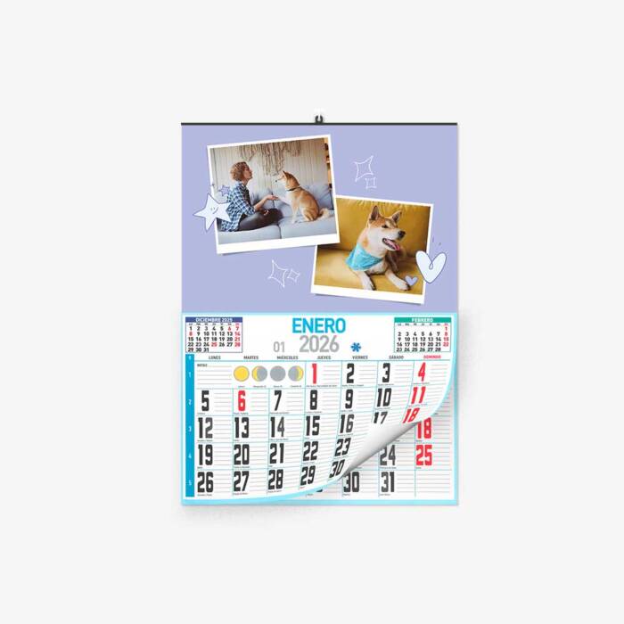 30 30 7102 Calendario Faldilla Tu perrito
