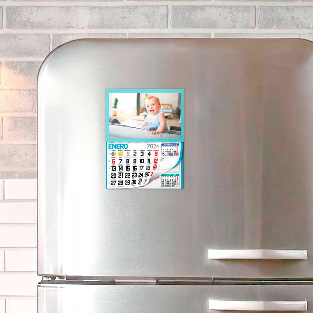 30 36 0002 Calendario con Faldilla Mini Clásico con borde