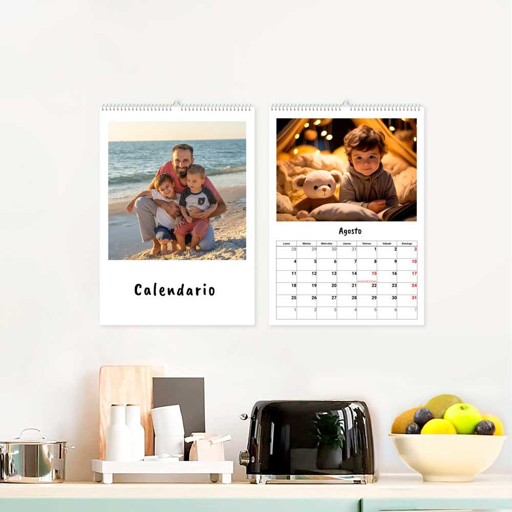 30 40 0001 Calendario de Pared Blanco