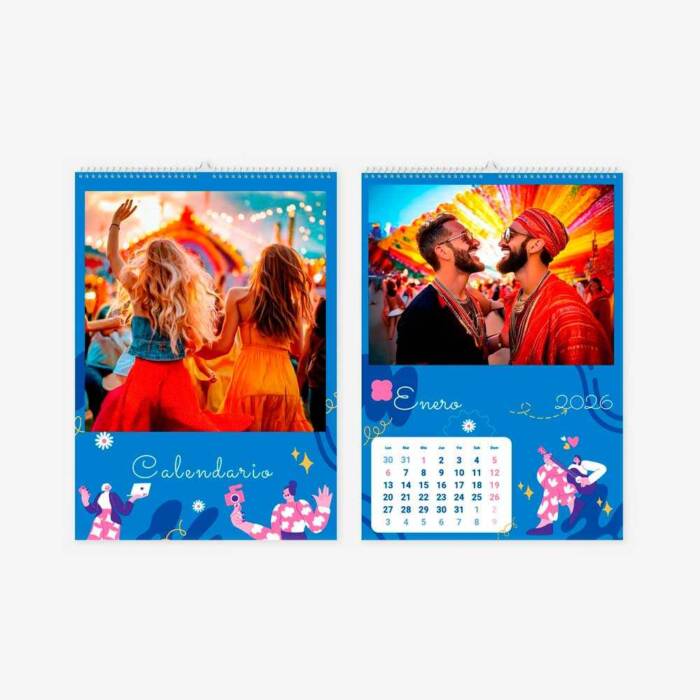 30 40 4701 Calendario de Pared Maravilla