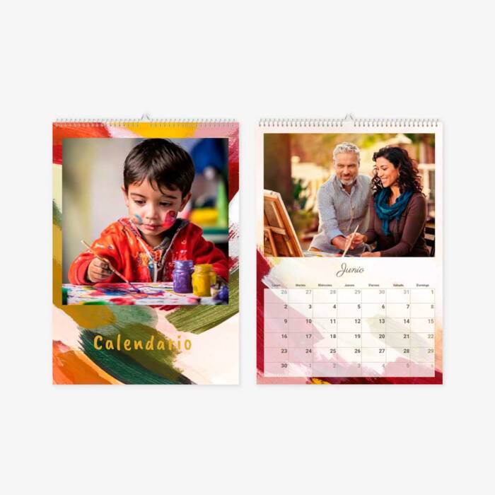 30 40 8501 Calendario de Pared Pinceladas