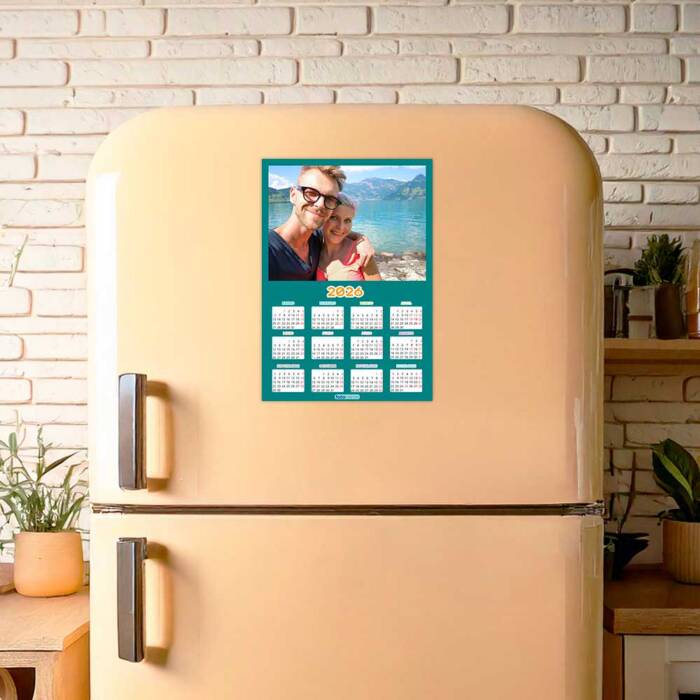 31 80 0004 Calendario anual en Imán Marco de color