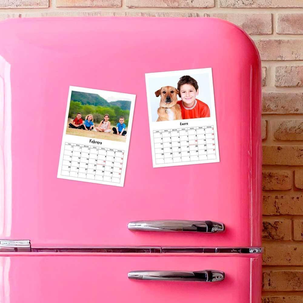 31 90 0001 Calendario mensual en imán Blanco