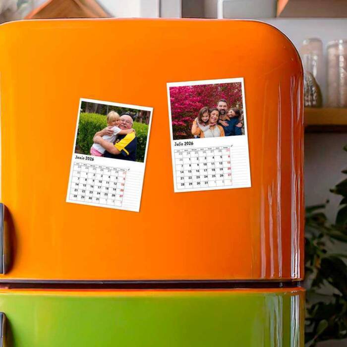 31 90 0002 Calendario mensual en imán Blanco con notas