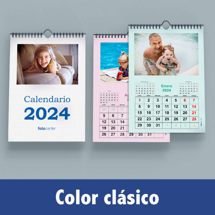 calendario espiral color clasico