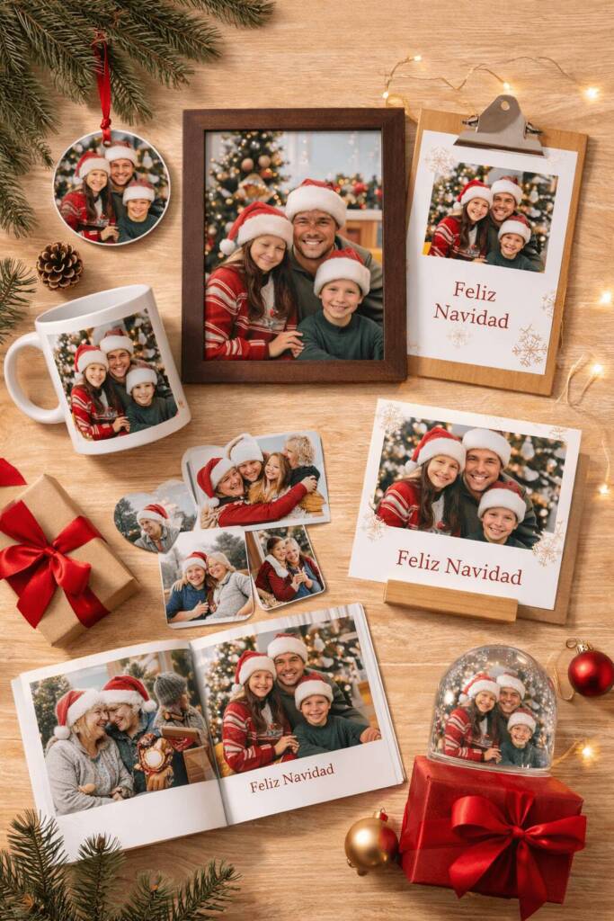 Fotos familiares en Navidad